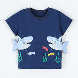 Kid Baby Boys Short Sleeve Fashion Printing Crew Neck T-Shirt