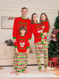 Family Matching Christmas Deer Head Printing Pajamas