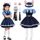 3-10T Kid Boy Girl Halloween Costume Rabbit Police Cosplay Costume