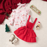 Baby Girl Infant Christmas Cartoon 2 Pcs Sets