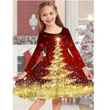 Christmas Fashion Kids Christmas Casual Dress New Year Gifts Christmas