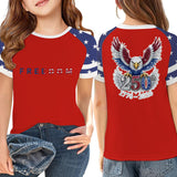 Kid Girl USA Independence Day 250th Anniversary Summer T-Shirt Tops