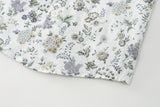 6M-5T Kid Baby Boys Floral British Style Birthday Suit 4 Pcs Set