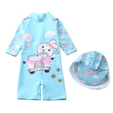 Kid Baby Girl Surfing Suits Long Sleeved Sun Protection Swimsuits