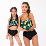 Parent-child Swimsuit New Printed Split Bikini Mother and Daughter Swimsuit