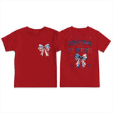 Kid Boy Girl USA Independence Day Printed Crew Neck Short Sleeve T-Shirt