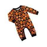 Halloween Parent-child Pajama Pumpkin Funny Devil Print Loungewear