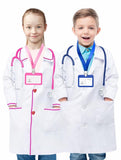 Kid Boy Girl Doctor White Work Permit Laboratory 3 Pcs Set