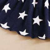 American  Independence Day Baby Girl Striped 3 Pcs/Set
