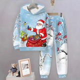 TEMU's New Christmas Children's Hooded Sweater Set 2 Pieces