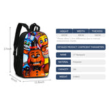 Toy Bear Double Sided Backpack Schoolbag for Elementary School Students