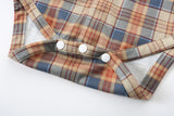 9M-3Y Baby Boy Plaid Gentleman Suit British Long Sleeves 4 Pcs Set