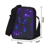 3pc Set Lightweight Reflective Backpack Student Schoolbags Set