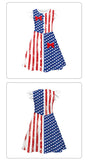 Kid Baby Girl Independence Day Digital Printing Dresses