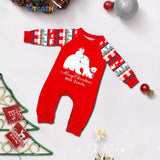 Family Matching Christmas Parent-child Polar Bear Print Pajamas Loungewear