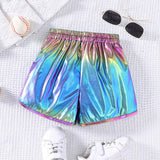 Kid Baby Girl Summer Fashion Colorful Gradient Casual Shorts Pants