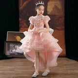 Kid Princess Catwalk Piano Flower Performance Dresses
