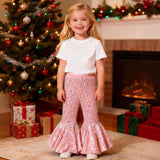 3M-6T Kid Baby Girls Fashion Stretch Sequins Flared Pants