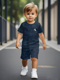 2026 New Sports Style Round Neck Short-sleeved Shorts Set Is Loose and Comfortable