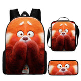Youth Transformation Record Student Schoolbag 3pcs Set Backpack