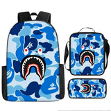 Kid Boy Girl Shark Cartoon Backpack School Bag