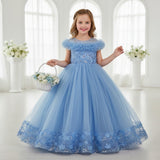 New Children's Dress Princess Dress Birthday Dress Small Host Performance