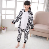 Kid Baby Girl Boy Flannel Cartoon Animal Pajamas