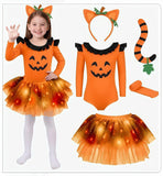 2-6T Kid Baby Girl Halloween Costume Cosplay Tutu Playfu Dresses Set