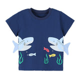 Kid Baby Boys Short Sleeve Fashion Printing Crew Neck T-Shirt