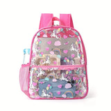 Transparent Backpack Waterproof PVC Student School Bag Transparent Backpack