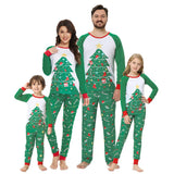 Family Matching Parent-child Round Neck Long-sleeved Christmas Pajamas