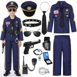 Boys Police Uniform Suit, Halloween Police Costume