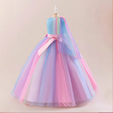 Kid Girl Sleeveless Banquet Party Mesh Princess Dresses
