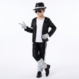 3-10T Kid Boy Imitation Stage Sequins Halloween Birthday Suits