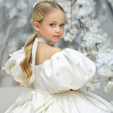 2-8T Kid Baby Girl Birthday Party Walk Show Princess Flower Wedding Dress