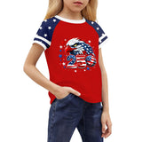Kid Boy Girl USA Independence Day 250th Anniversary Casual  Loose T-Shirt Top