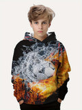 2-12T Kid Boys Long-sleeved Ball Print Leisure Sports Suit 2 Pcs Set