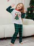 Family Matching Santa Claus Letters Christmas Parent-child Print Loungewear Pajamas