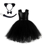 1-8Y Kid Baby Girl Halloween Cartoon Fluffy Dresses
