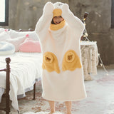 Kid Girl Winter Yellow Duck Nightgown Pajamas Loungewear