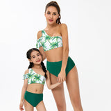 Family Matching Parent-child Split High Waist Bikini Swimsuit