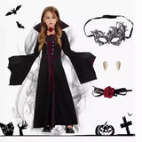 Halloween Children's Witch Costume Cross-border Cosplay Cos Vampire Stage Performance Costume