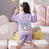 Kid Baby Girl Cotton Thin Parent-child Homewear Pajamas