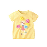 Kid Girls Comfortable Breathable Soft Fashion Cute Cartoon Loose T-shirt