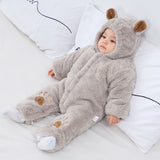 0-24M Baby Newborn Thickened Warm Climbing Cotton-padded Rompers