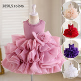 Baby Girl Princess Fluffy Cake Performance Dress