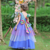 Kid Girl Halloween Long Masquerade Dresses