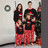Family Matching Christmas Letters Snowflake Parent-child Printed Loungewear Pajamas