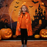 Kid Adult Halloween Hooded Cape Holiday Show Up