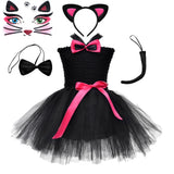1-8Y Kid Baby Girl Halloween Cartoon Fluffy Dresses